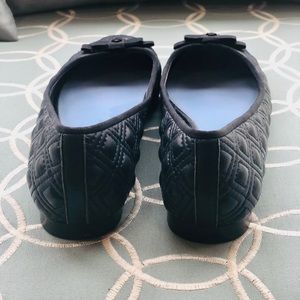 Tory Burch Marion Quilted Ballet Flats Navy